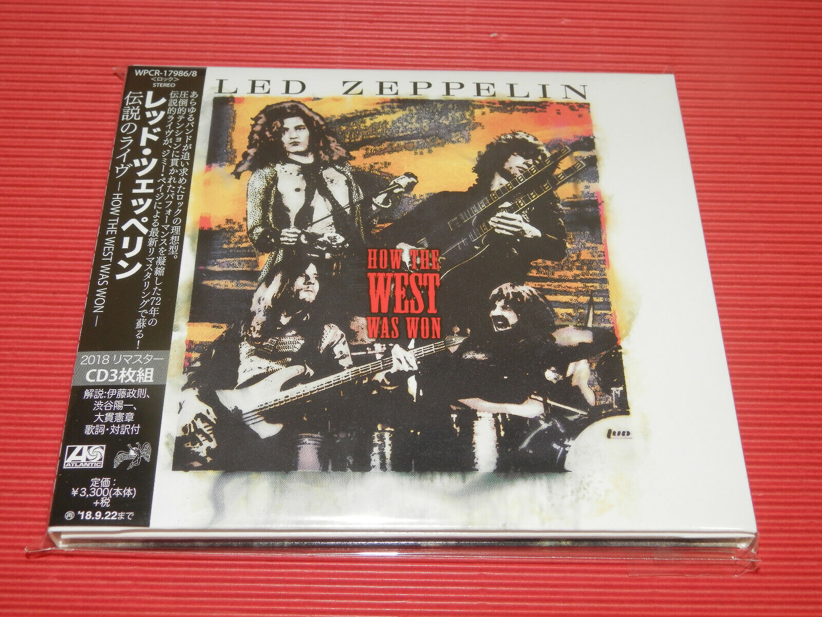 5ET 2018 REMASTER LED ZEPPELIN How The West Was Won JAPAN 3 DIGI SLEEVE CD