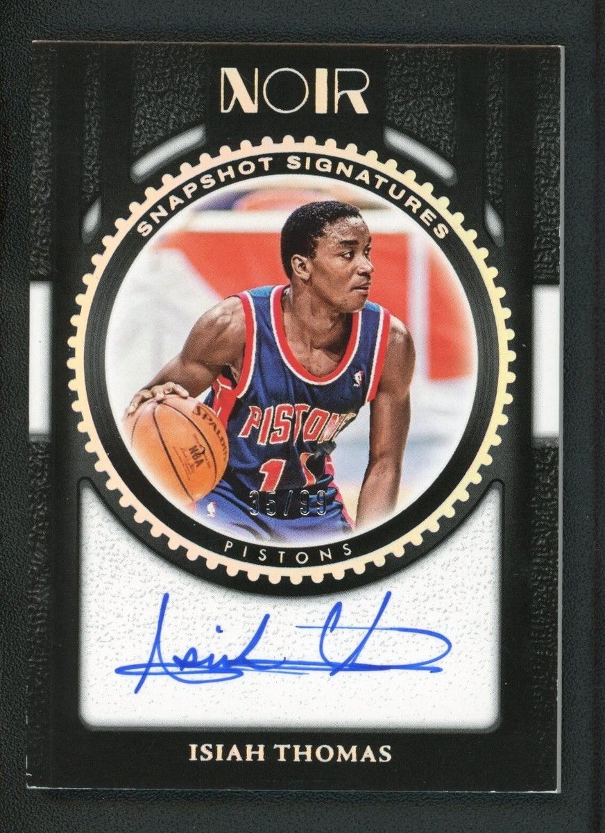 2023-24 ISIAH THOMAS 35/99 AUTO PANINI NOIR SNAPSHOT SIGNATURES 