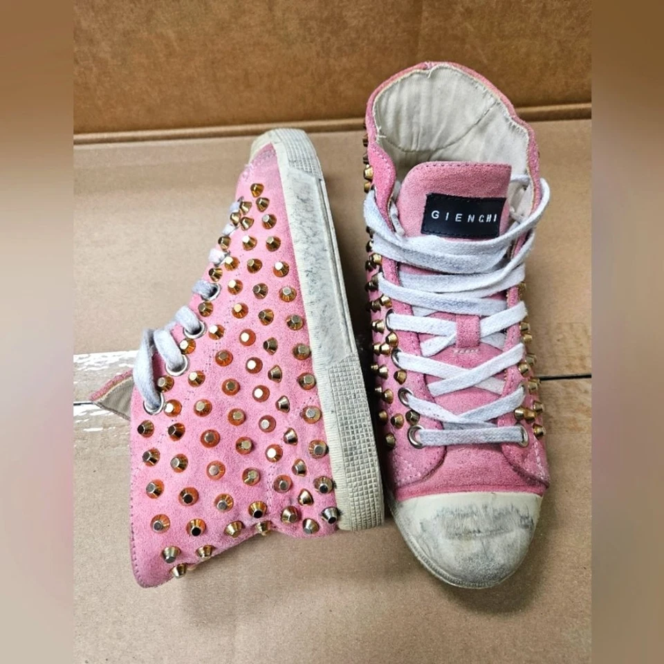 Metal Gienchi SUEDE TRAINERS - Image 2 of 4