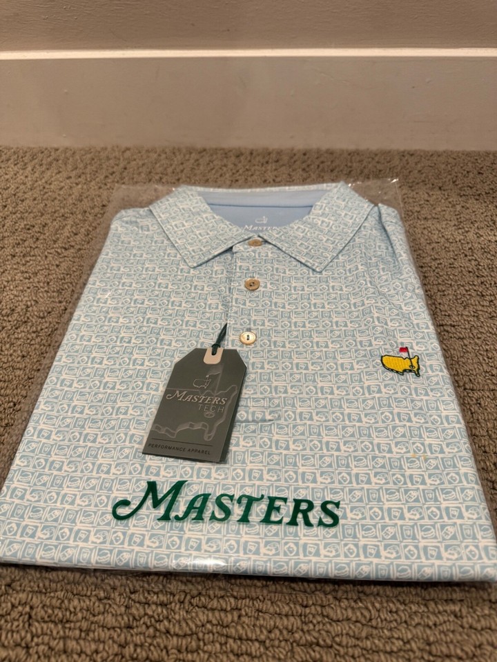 Brand New 2024 Masters Tech Polo Medium Concessions Food & Drink | eBay