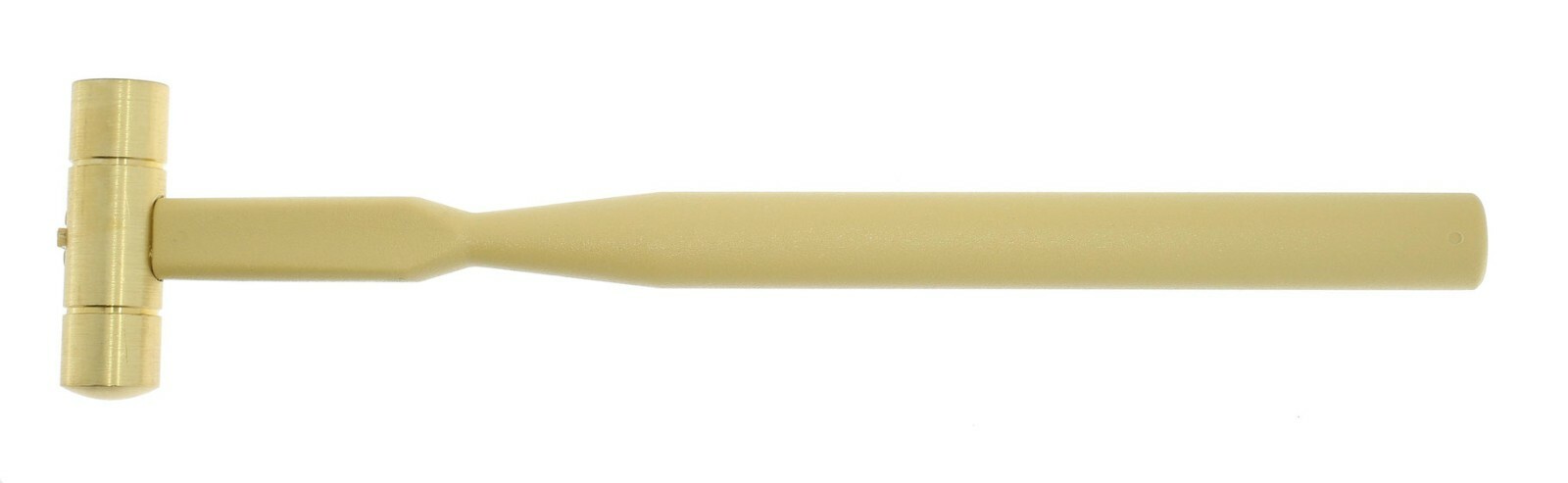 Marteau Horotec 04.011 tête laiton poli frappe amortie et manche plastique
