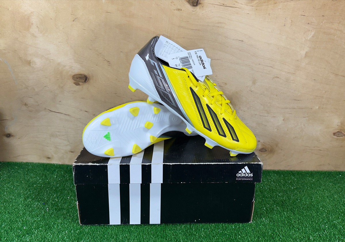 Adidas Adizero F30 FG Leather G65394 Yellow boots Cleats mens
