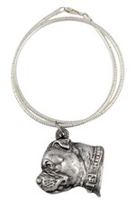 Staffordshire Bull Terrier, Staffy II - Dog necklace, unique jewellery for the d