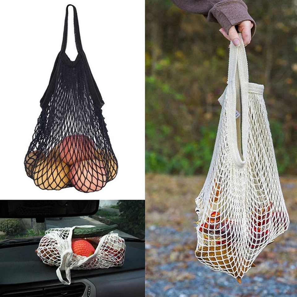 Reusable Mesh Net Turtle Bags String Fruit Storage Shopping Bag Handbag Tote HOT - Image 4 of 4