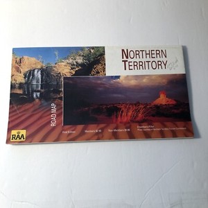 Northern Territory Australia Road Map First Edition - Used, Has Wearing