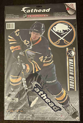 Rare NEW/SEALED Authentic FATHEAD Buffalo Sabres NATHAN GERBE Wall DECAL Poster