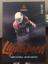 2019 Luminance Larry Fitzgerald Orange LIGHTSPEED /100 Arizona Cardinals