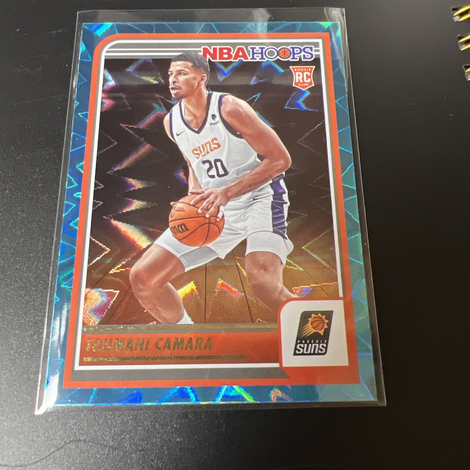 2023-24 Panini NBA Hoops - Rookies Teal Explosion #231 Toumani Camara (RC)