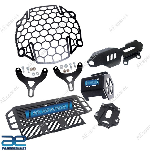 AEspares ZubehöR-Set 5-Teilig FüR Royal Enfield Himalayan S2U Schwarz Stahl-image