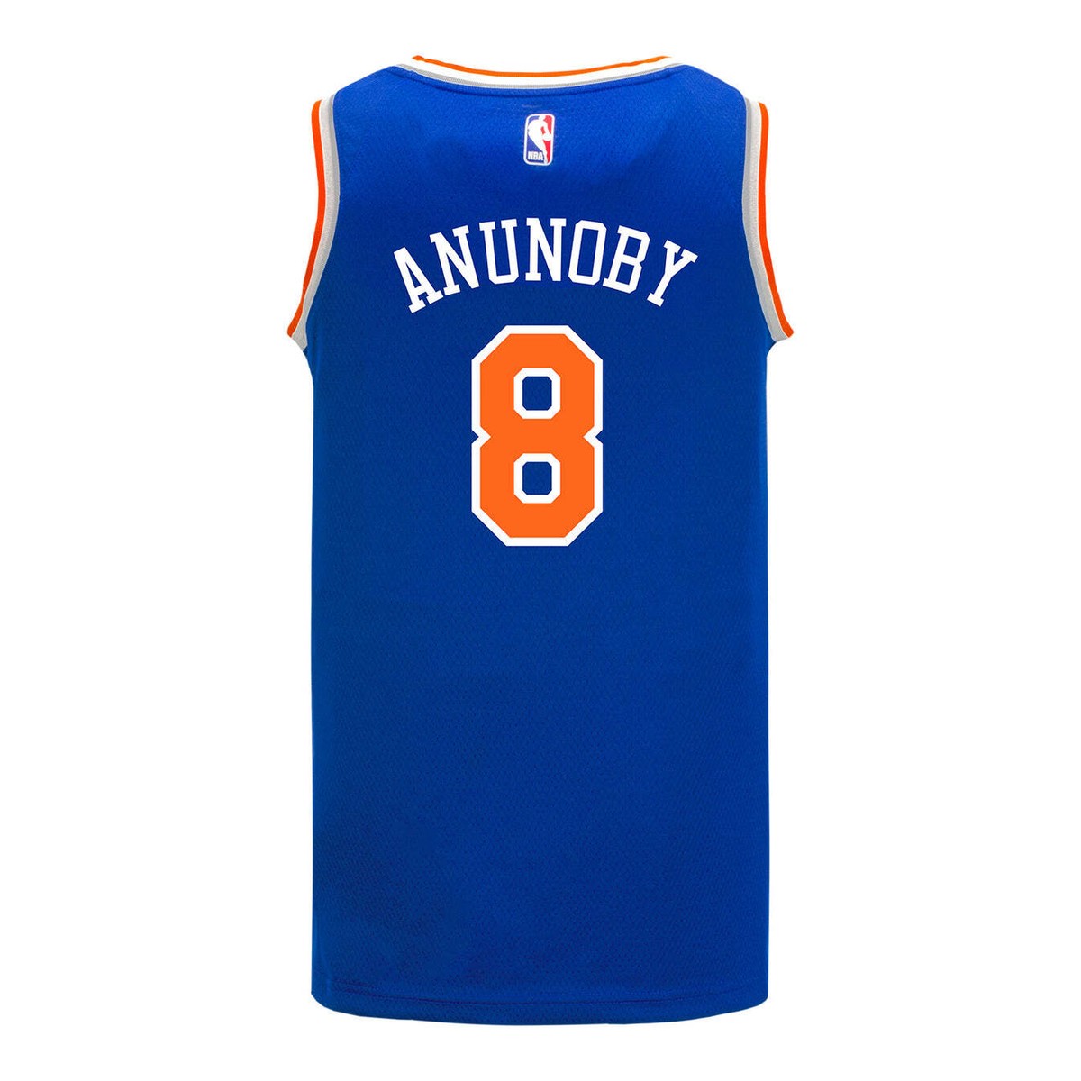 New York Knicks OG Anunoby Nike Blue 2024/25 Patch Swingman
