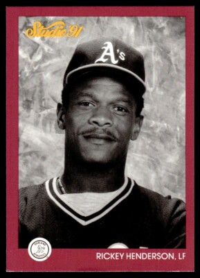 1991 Studio Rickey Henderson #104