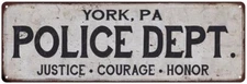 YORK, PA POLICE DEPT. Home Decor Metal Sign Gift 106180012847