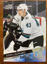 20-21 UD Series 2 Hockey Young Guns 474 John Leonard