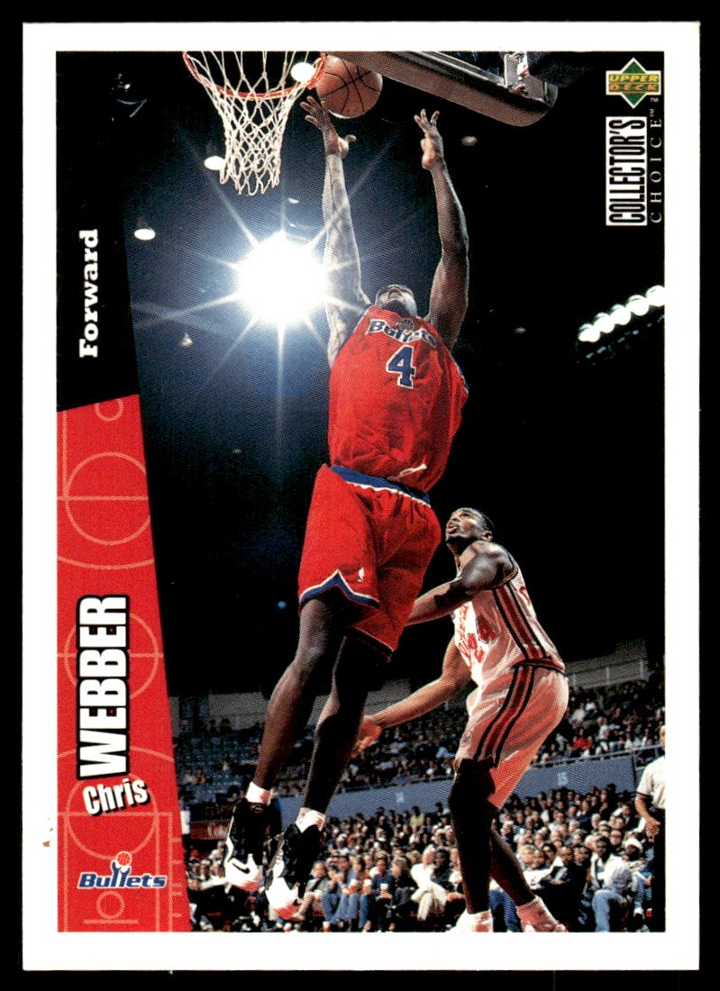 Chris Webber 1996-97 Collector's Choice #163 Bullets NBA READ FREE SHIPPING