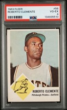 1963 FLEER #56 ROBERTO CLEMENTE - PSA 4