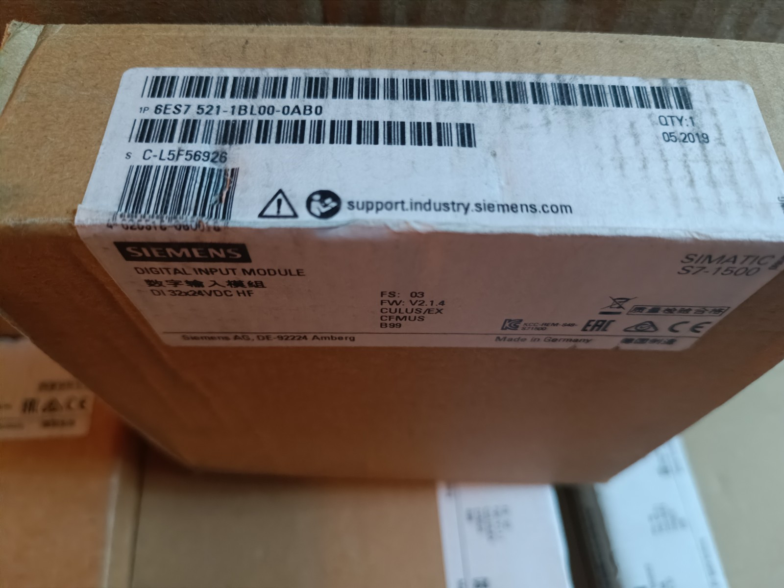 Siemens s7 1500 6es7 522 1bl01 0ab0 , FACTURA  INVOICE GARANTÍA , Envío Rápido!!