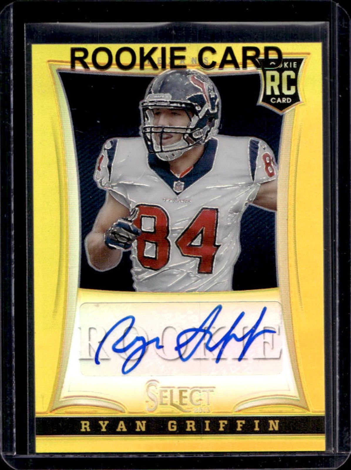 2013 Panini Select Ryan Griffin Auto Autograph RC Prizm Gold #/10 Texans Rookie view 1