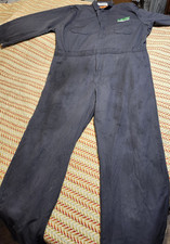 UniFirst Blue Mechanic Commercial Work Coveralls 65 Polyester 35 Cotton 50-RG