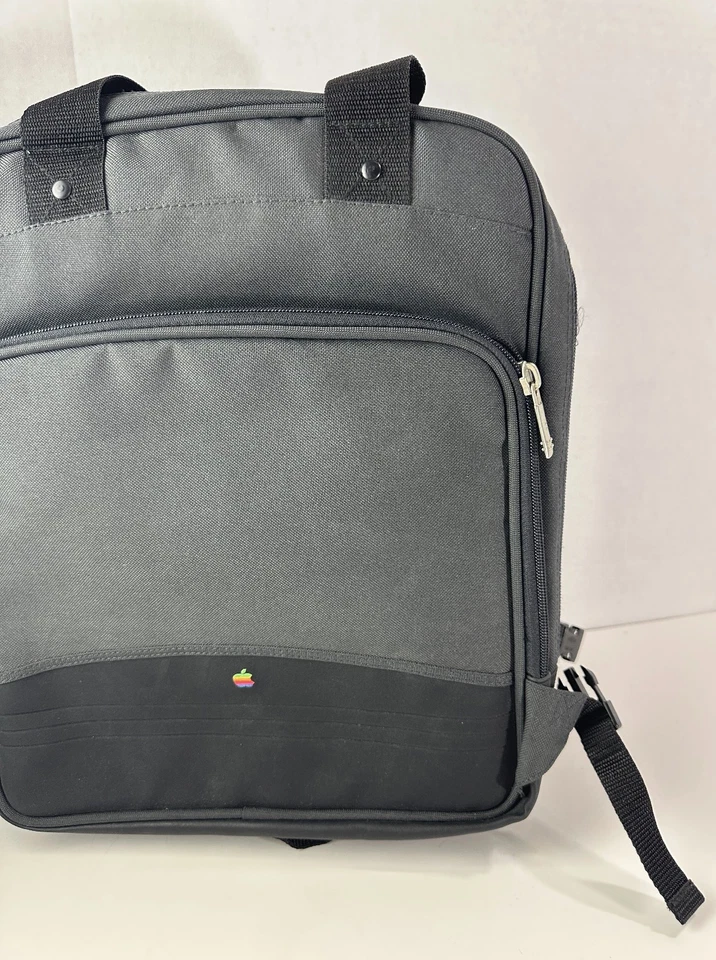 *Defectuoso Bolso Mochila Apple Computer X Mead Logo Arco Iris Coleccionista Raro Foto 3 de 4