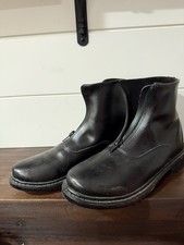 TuffRider Children's Starter Winter Fleece-Lined Front Zip Paddock Boots Sz 4