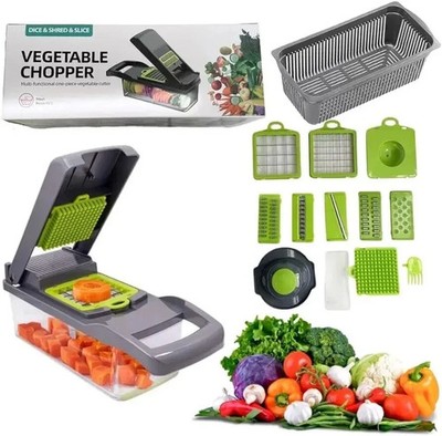 New Dice-Shred-Slice Vegetable Chopper-Multi-functional 1 Piece Vegetable Cutter