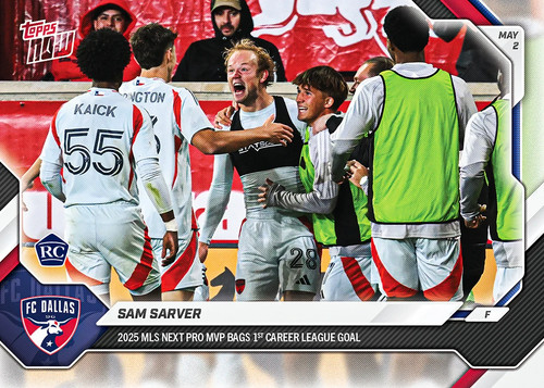 Samuel Sarver – Sam Sarver - 2026 MLS Topps NOW® - Card 37 - PR: 291