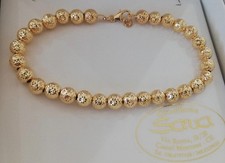 Bellissimo Bracciale Donna Sfere Brillanti Diamantate in Oro Giallo 750 18 Kt 