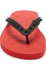 AUTH NEW MEN CHRISTIAN LOUBOUTIN LOUBI SPIKE RED FLIP FLOP SANDALS EU 46/US 13 — photo 2