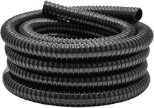1 Inch Pond Tubing, 1" ID Corrugated Water Pipe, 20 Feet Length Flexible PVC Hos