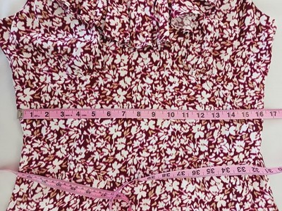 Madewell Ruffled Scoop Neck Maxi Dress Burgundy Floral Women's Size 10 Leg Slit | eBay Madewell Ruffled Scoop Neck Maxi Dress Burgundy Floral Women's Size 10 Leg Slit | eBay