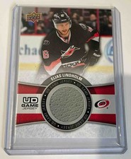 2015 Upper Deck Elias Lindholm #GJ-EL UD Game Jerseys Series One MEM