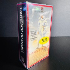 LAWRENCE OF ARABIA BETAMAX NOT VHS Director's Cut WideScrn Watermark SEALED