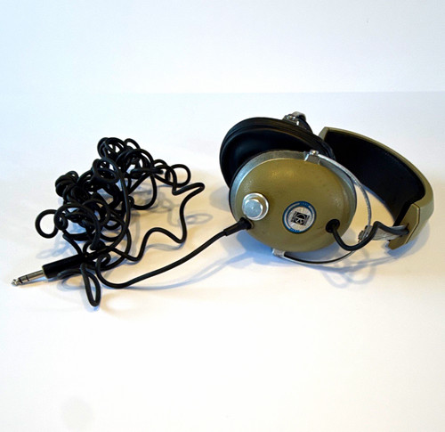 Vintage Koss PRO/4AA Stereo Headphones Tan Gold Tested Working