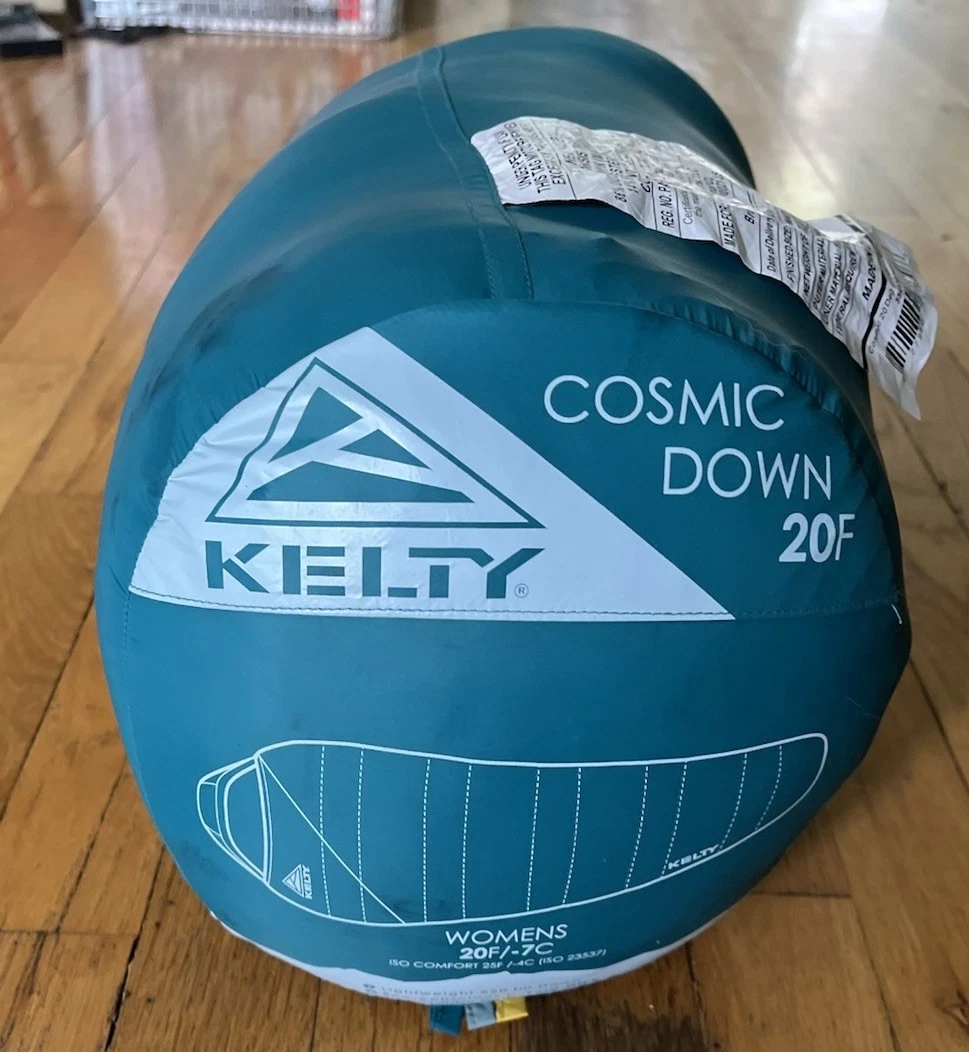 Kelty 20 F 7° C Cosmic 550 Down Fill Womens Mommy Sleeping Bag Blue 29 x 74"
Opens in a new window o