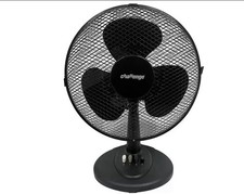 Challenge 12 Inch Oscillating Desk Fan - Black USED GOOD
