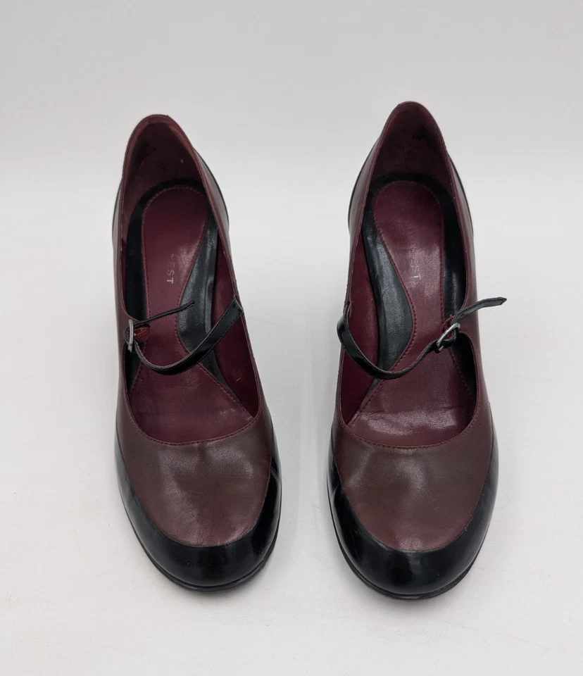 Nine West Vintage 90s Y2K Women's Mary Jane Heels Size 9.5M 2-Tone - Image 4 of 4