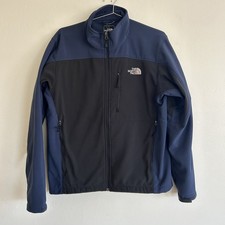 The North Face Apex Bionic Jacket Men  s Medium Blue Black WindWall Soft Shell