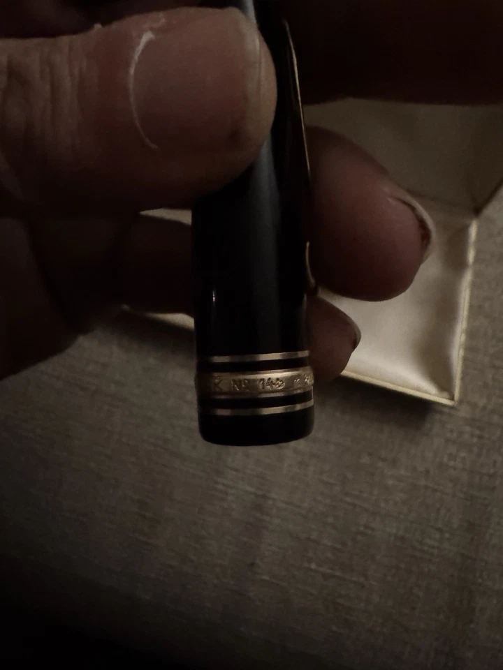 Pluma Estilográfica Montblanc Meisterstuck 146 14K Est. Oro negro 1985 Foto 4 de 4