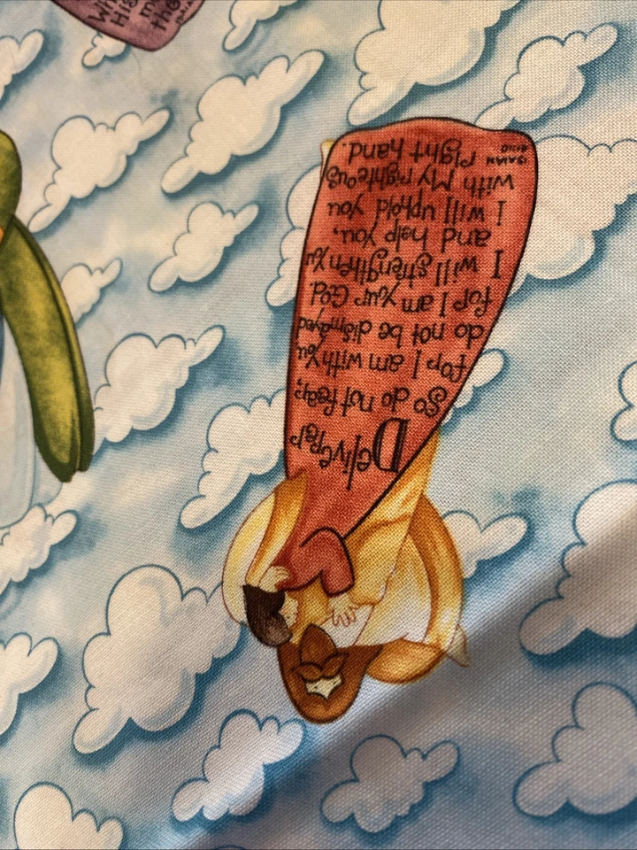 Krista Hamrick Angel Blank Quilting Cotton Remnant Verses B8 - Image 4 of 4