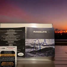 Audioslave Tom Morello Signed Cd Cover JSA CERT Blue Pen. No Cd.