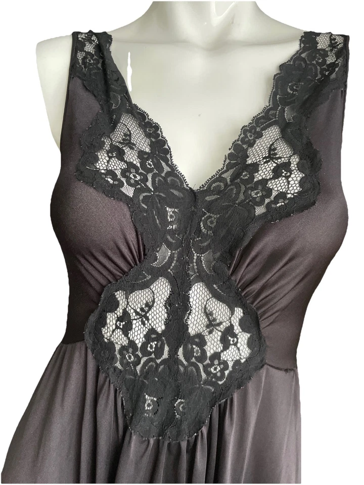 Sexy Vestido Largo Vintage Miss Elaine Talla Grande Sexy Encaje Foto 4 de 4