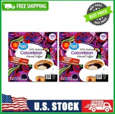 2 PACK Great Value 100 Arabica Colombian Medium Dark Roast Ground Coffee Pods
