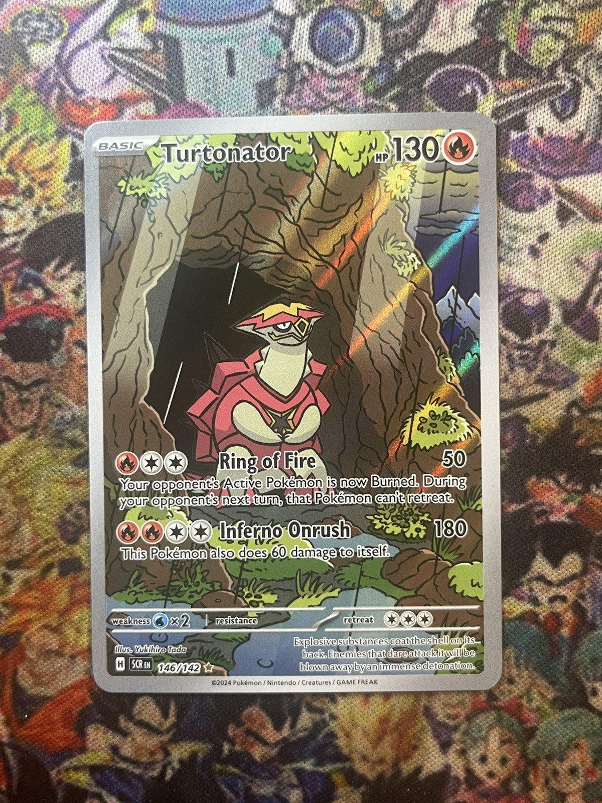 Turtonator 146/142 Illustration Rare Pokemon Stellar Crown 