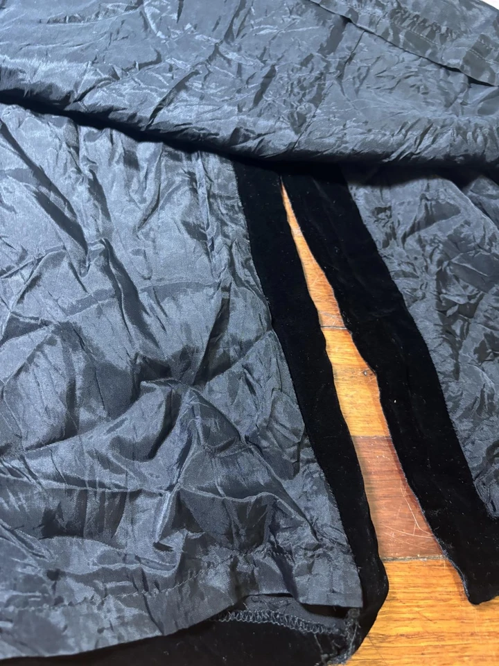 Vestido de noche Kenar de terciopelo negro para mujer talla 6 vintage #vestido de terciopelo #Kenar Foto 3 de 4