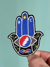 Grateful Dead Iron On Patch Steal Your Face Embroidered Eye Hand