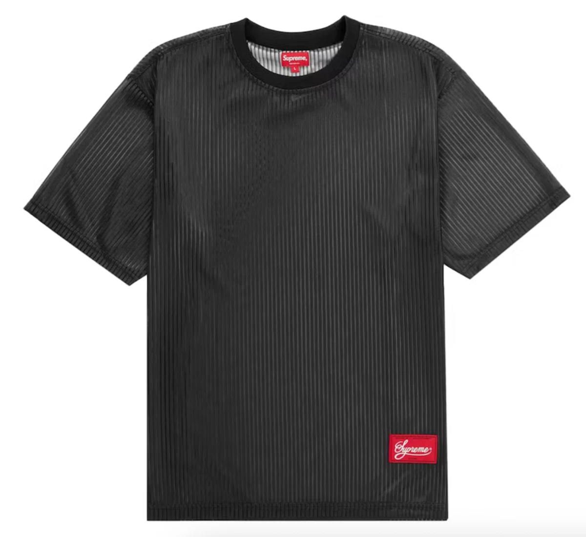 Supreme Mesh Stripe S/S Shirt 黒 M Supreme Mesh Black Activewear Tops for Men for Sale | Shop Men's