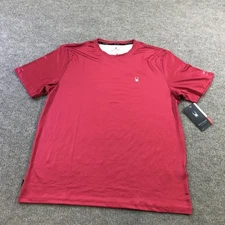 Spyder Rash Guard Shirt Mens Large Red Swim Surf Sand Sun UPF 30 Quick Dry Tee