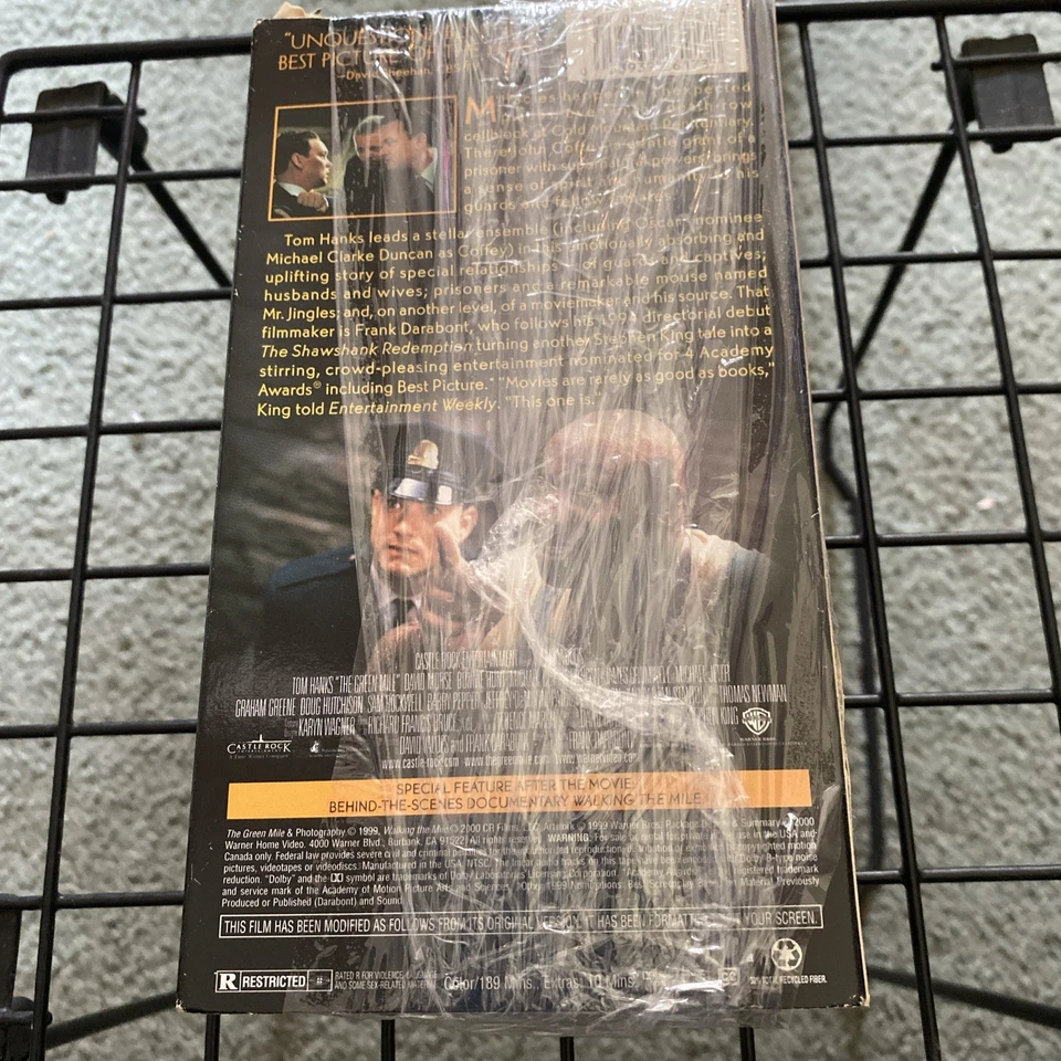 The Green Mile VHS 2 Tape Set Tom Hanks Free Shipping - Image 2 of 2