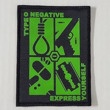 TYPE O NEGATIVE Express Yourself SMALL PATCH Printed Band Logo