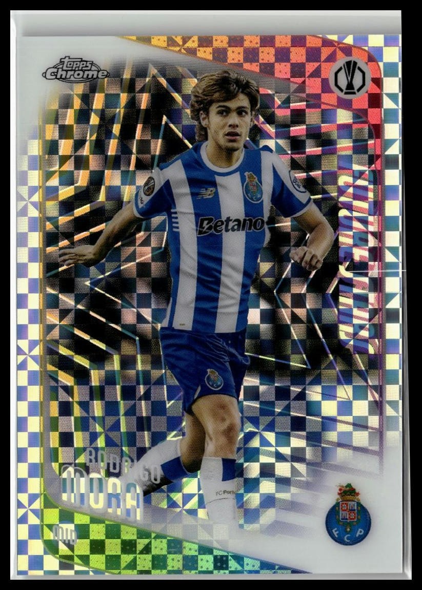 2025-26 Topps Chrome UEFA Club Competitions #83 Rodrigo Mora X-Fractor